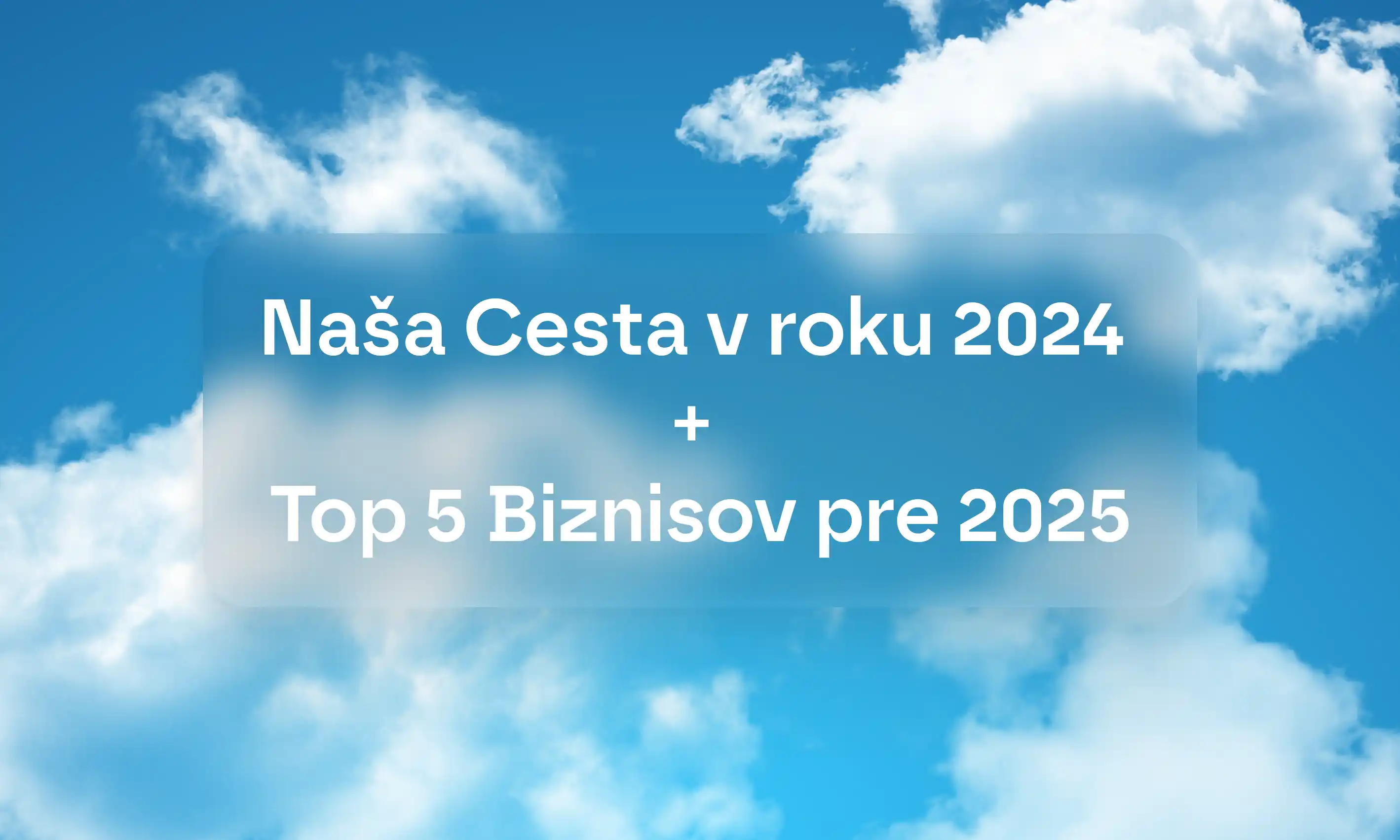 Naša Cesta v roku 2024 + Top 5 Biznisov pre 2025